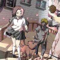 Taking her home from school, NaruSaku 